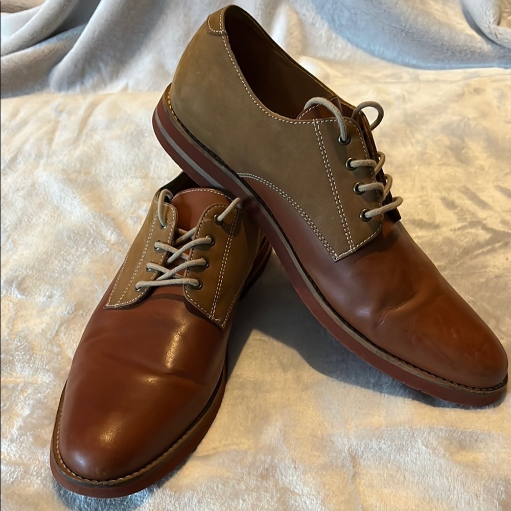 Winthrop Brown Leather Oxford Shoes sz 12